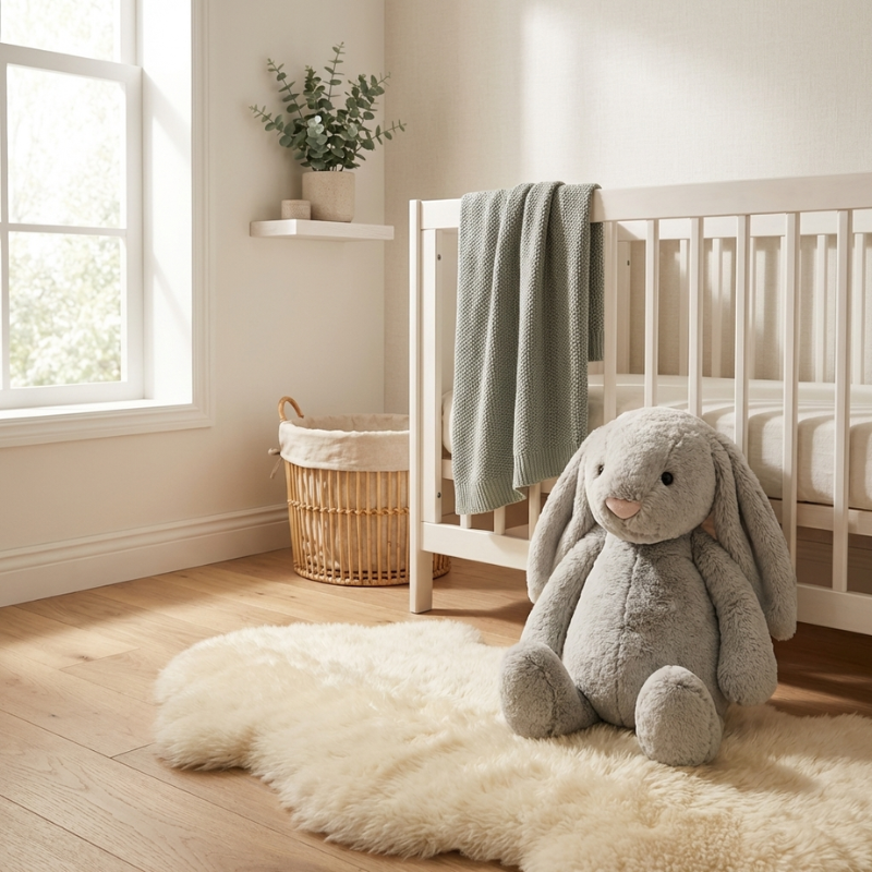 SnuggleNest Bunny Plush Toy — Modern Comfort for Kids