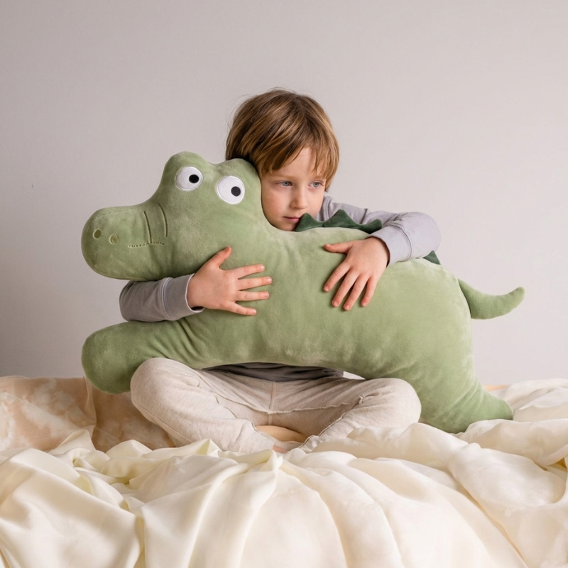 CuddleMates Crocodile Plush Toy — Cozy Comfort for Kids