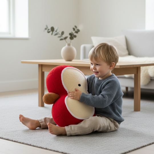 Apple Cuddle Plush Pillow Toy – Kids Clean Comfort Cushion