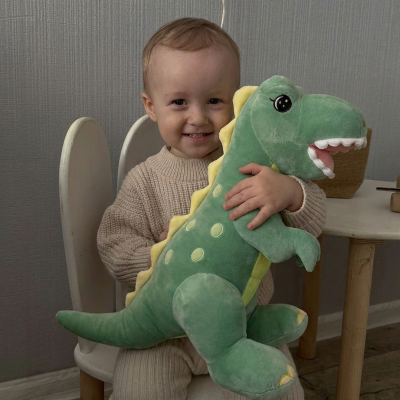 OliveCuddle Dino Plush Toy — Clean Quality for Kids