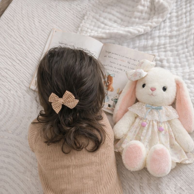 LunaNest Cuddle Bunny Plush Toy — Clean Modern Comfort