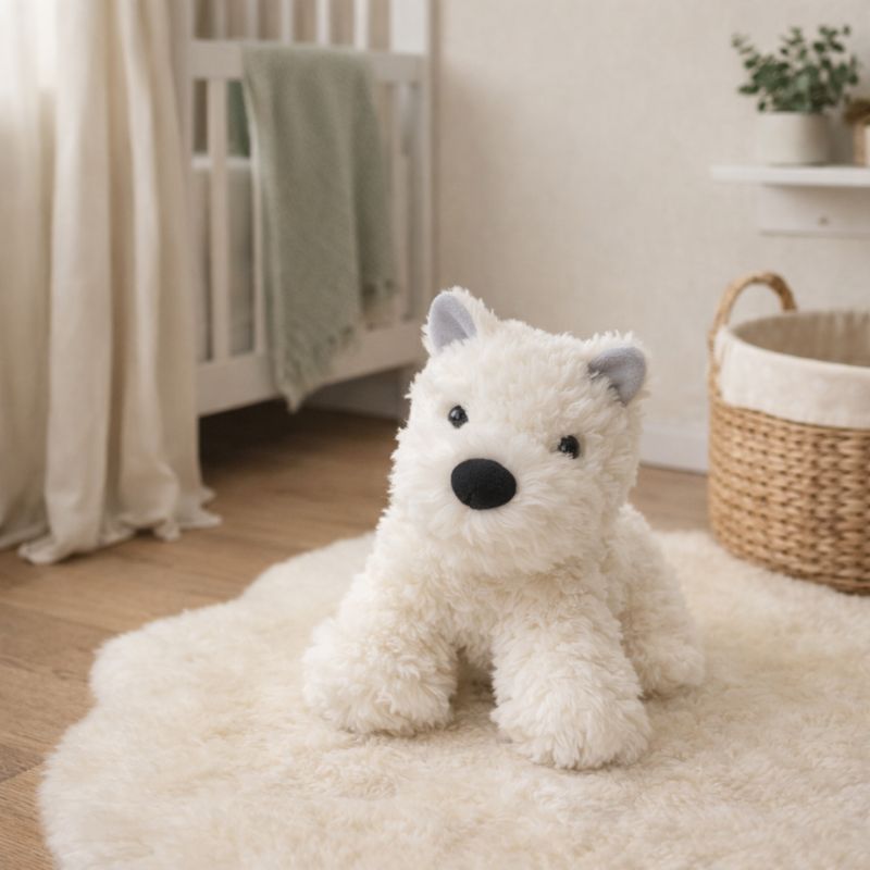 SnowPup Snuggle Buddy Plush Toy — Gentle Comfort for Kids