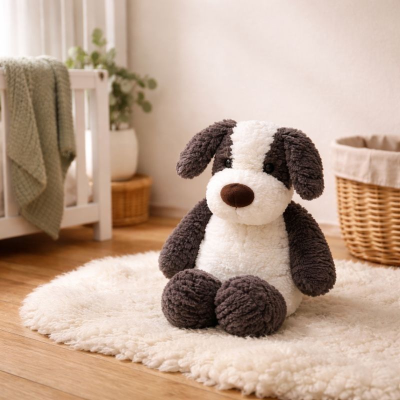 Arlo Border Collie Plush Toy — Soft Comfort for Kids