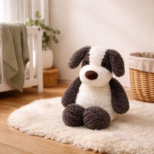 Arlo Border Collie Plush Toy — Soft Comfort for Kids