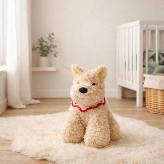 CuddlePup Terrier Plush Dog Toy — Soft Comfort Companion