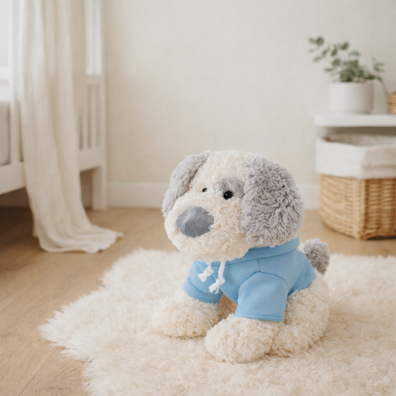 CuddleWear Puppy Plush Toy — Cozy Comfort Companion