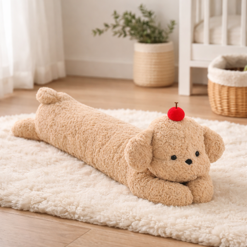 SnugglePup Bolster Dog Plush Toy — Cozy Comfort for Kids